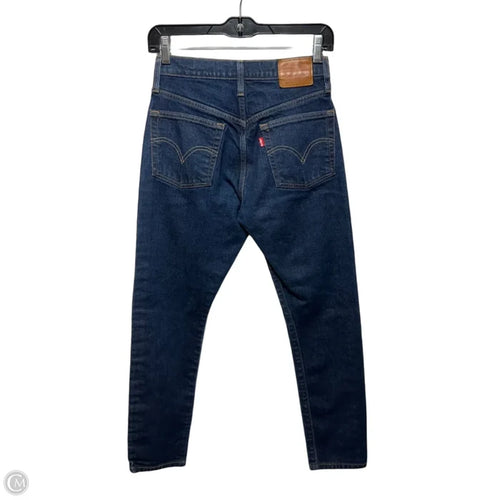 501 Skinny Jeans By Levis In Blue Denim, Size: 4/ 27x28