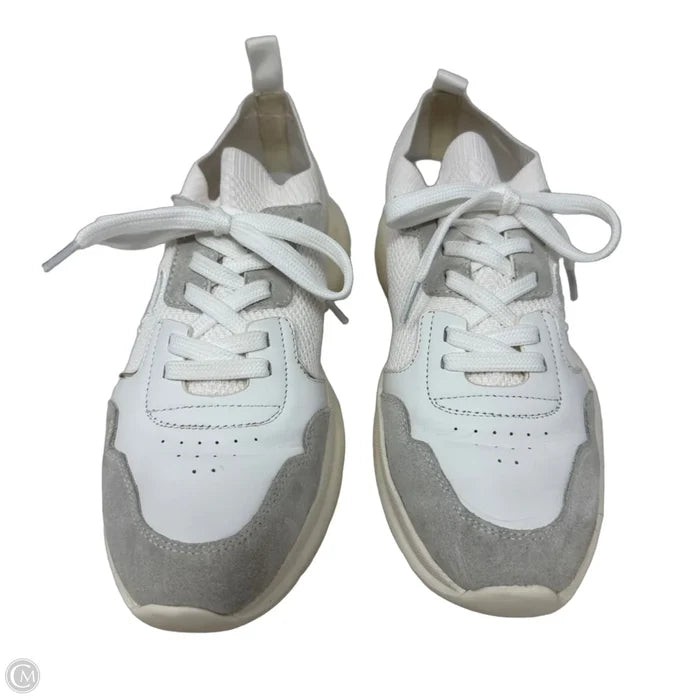 5050 Mesh Sneakers Designer By Stuart Weitzman In White, Size: 8