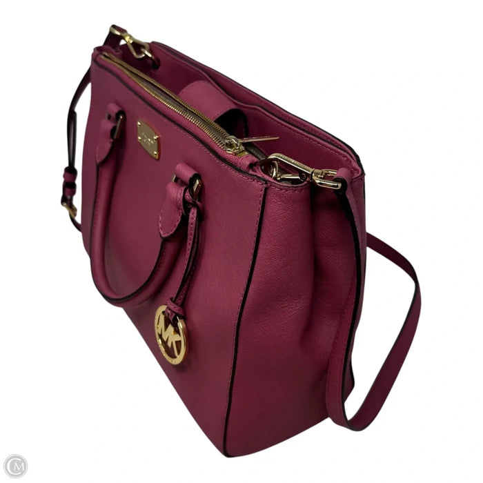 AS IS Handbag Leather By Michael By Michael Kors, Size: Medium