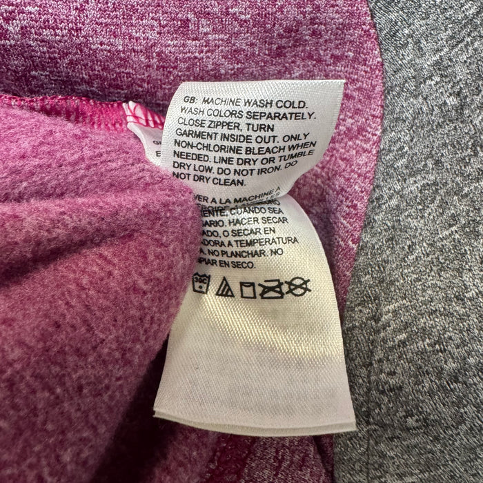 Athletic Jacket By The North Face In Grey & Pink, Size: M