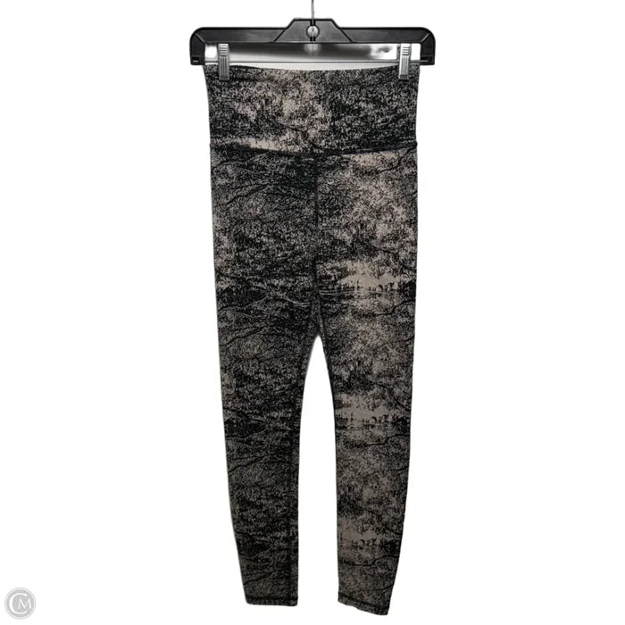 Athletic Leggings By Athleta In Black & Tan, Size: Xs