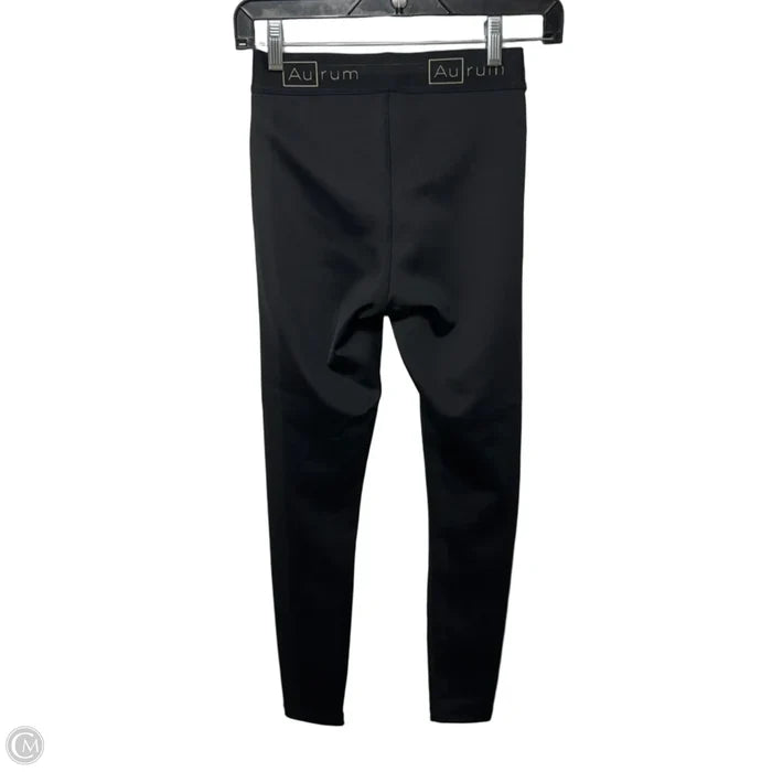 Athletic Leggings By Au Rum In Black & Gold, Size: Xs