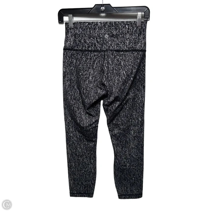 Athletic Leggings By Lululemon In Black & White, Size: 6