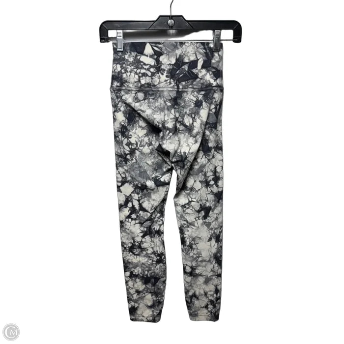 Athletic Leggings By Lululemon In Cream & Grey, Size: 2