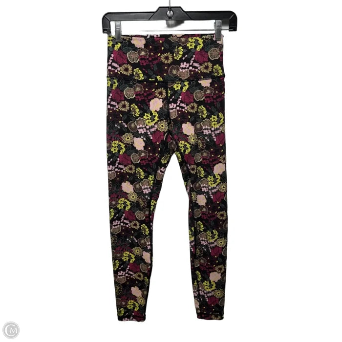 Athletic Leggings By Lululemon In Floral Print, Size: 6