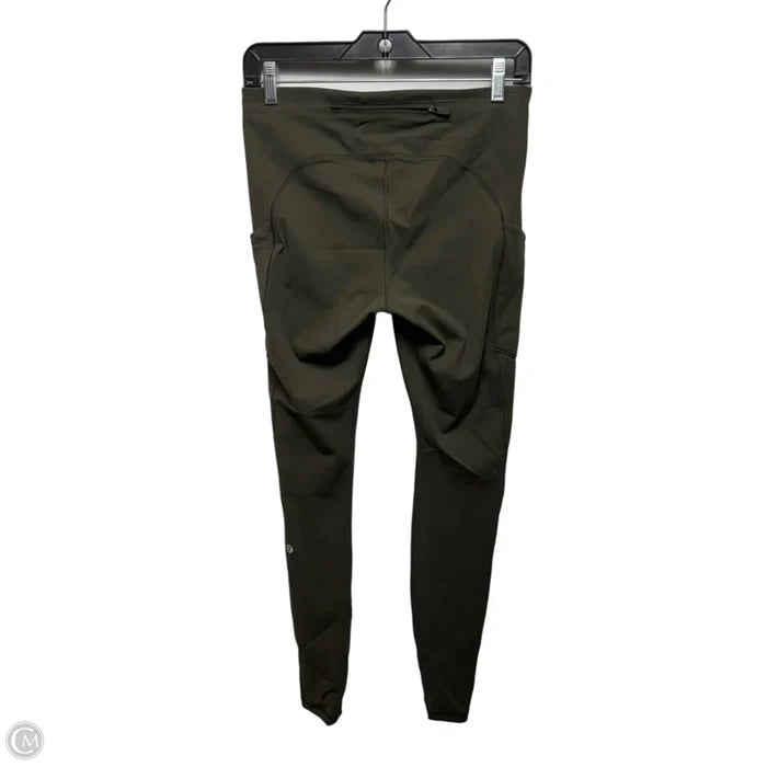 Athletic Leggings By Lululemon In Green, Size: 8
