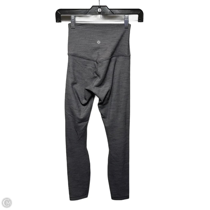 Athletic Leggings By Lululemon In Grey, Size: 2
