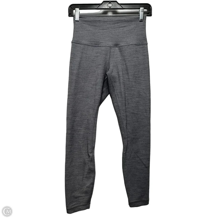 Athletic Leggings By Lululemon In Grey, Size: 8