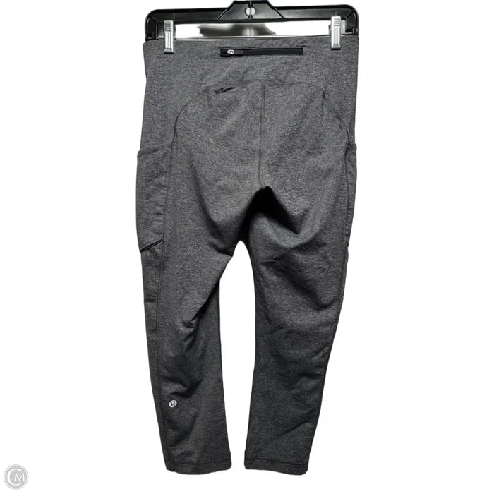 Athletic Leggings By Lululemon In Grey, Size: 8