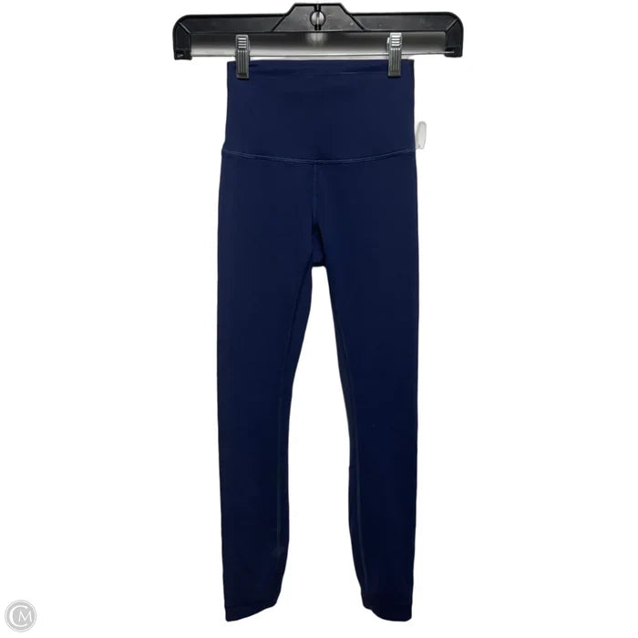 Athletic Leggings By Lululemon In Navy, Size: 0