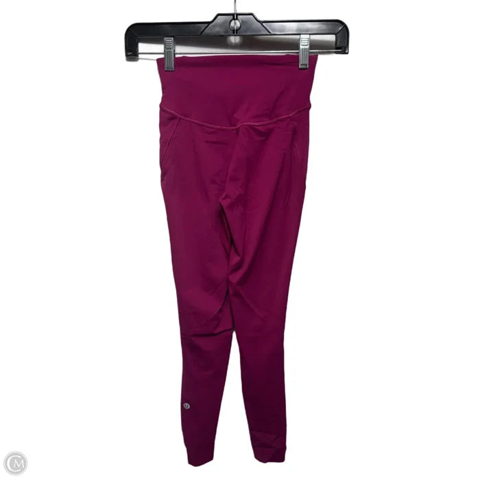 Athletic Leggings By Lululemon In Pink, Size: 0