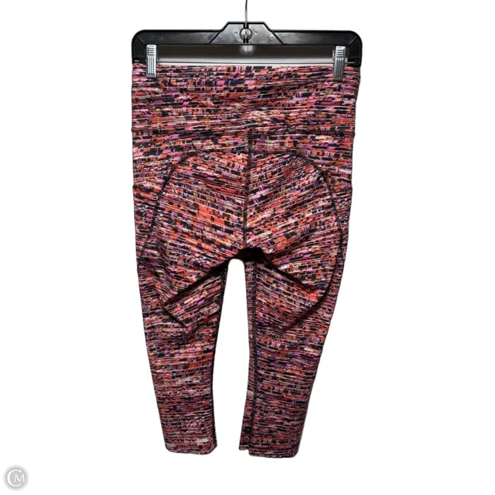 Athletic Leggings Capris By Lululemon In Multi-colored, Size: 8