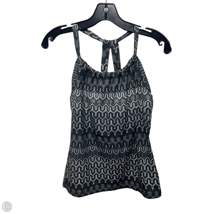 Athletic Tank Top By Prana In Grey & White, Size: L