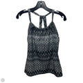 Athletic Tank Top By Prana In Grey & White, Size: L