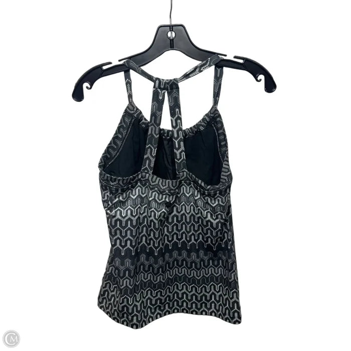 Athletic Tank Top By Prana In Grey & White, Size: L