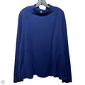 Athletic Top Long Sleeve Collar By Fabletics In Navy, Size: 3x