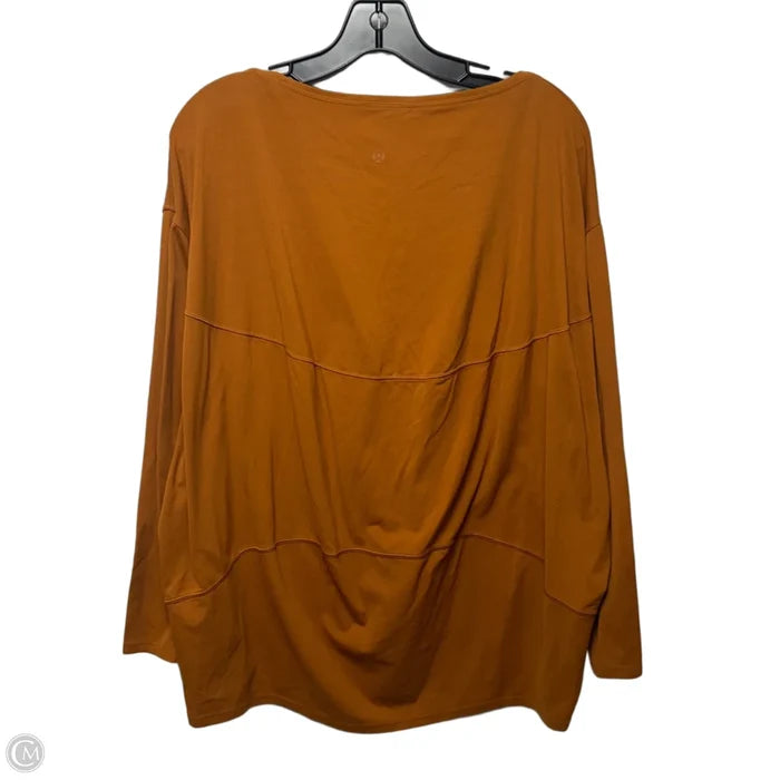 Athletic Top Long Sleeve Crewneck By Lululemon In Orange, Size: Xl (estimated)