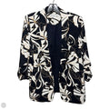 Blazer By Chicos In Floral Print, Size: 6