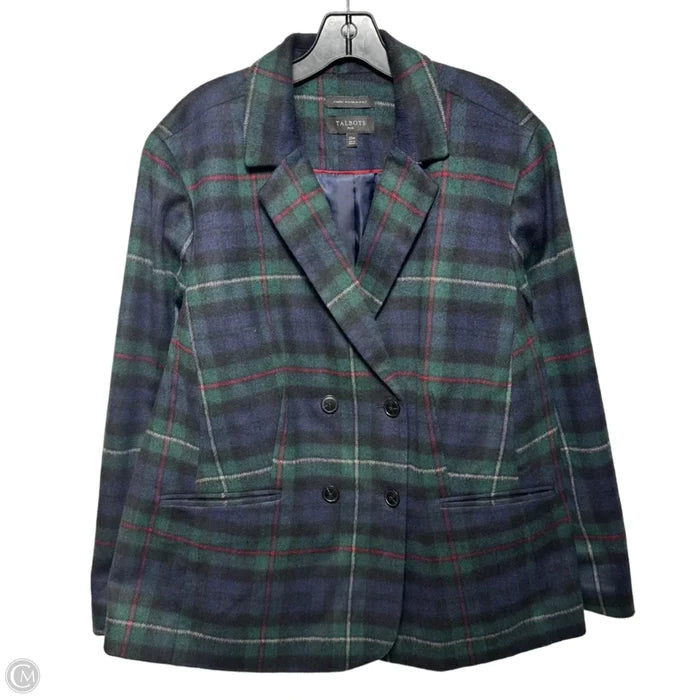 Blazer By Talbots In Plaid Pattern, Size: 20