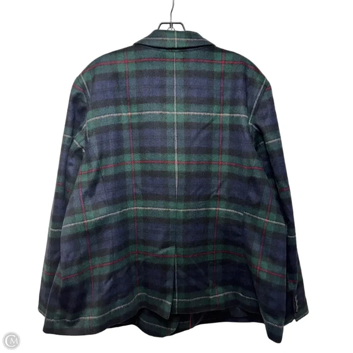 Blazer By Talbots In Plaid Pattern, Size: 20