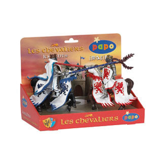 Blue & Red Knight Set - Papo - eBeanstalk