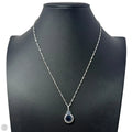 Blue Stone Pendant Necklace
