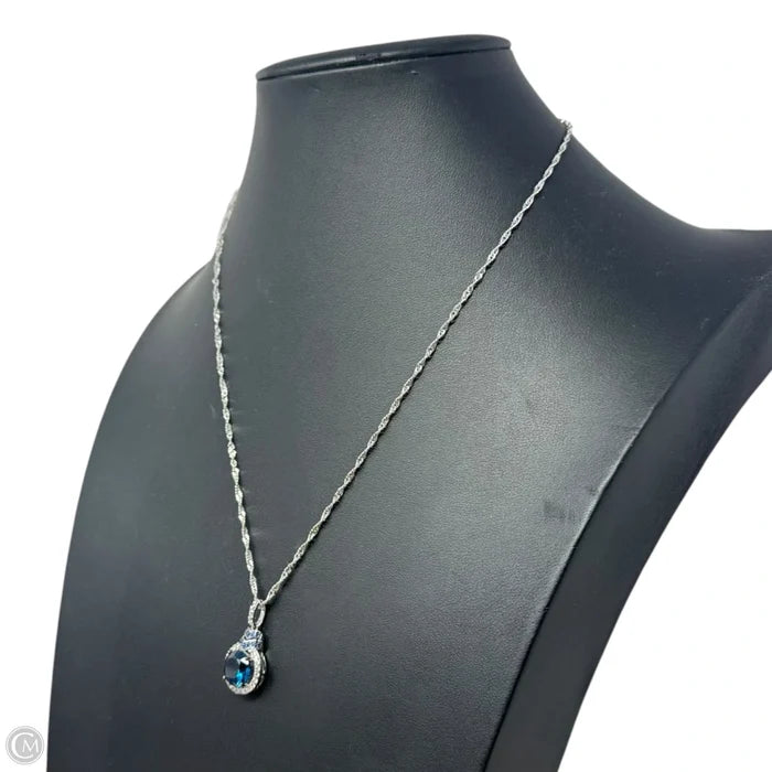 Blue Stone Pendant Necklace