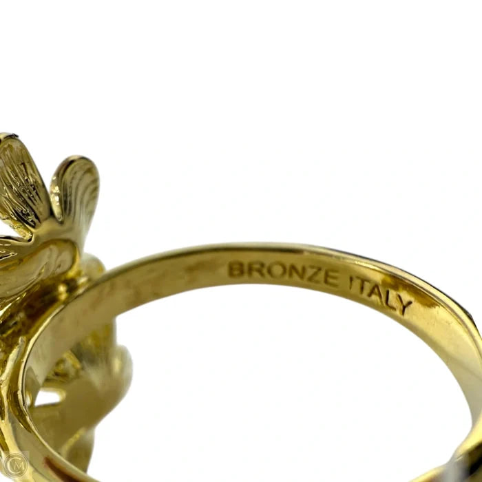 Bronze Flower Ring By Dyadema Italy, Size: 7.5