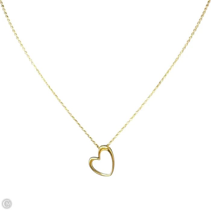 Bronze Open Heart Pendant Necklace By Dyadema Italy