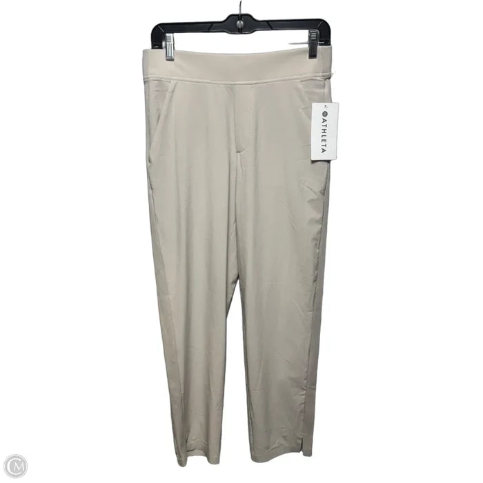 Brooklyn Ankle Athletic Pants By Athleta In Cream, Size: 4