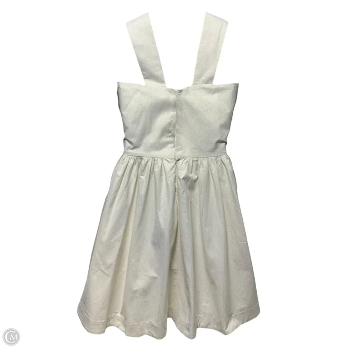Crisscross Halter Fit & Flare Cocktail Dress By Rosie + Belle In Metallic Gold, Size: 8