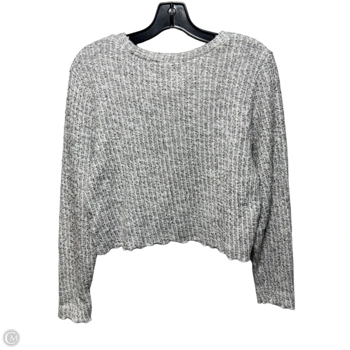 Cropped Sweater By Cut Loose In White, Size: M