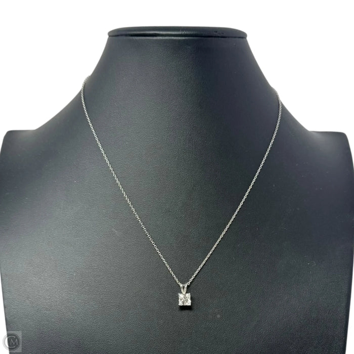 CZ Pendant Necklace Sterling Silver