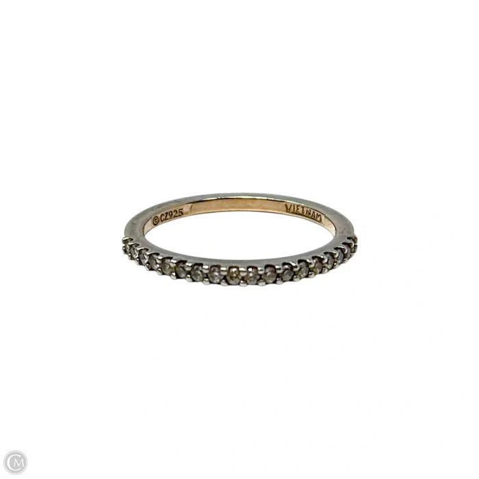 CZ Ring Sterling Silver, Size: 8