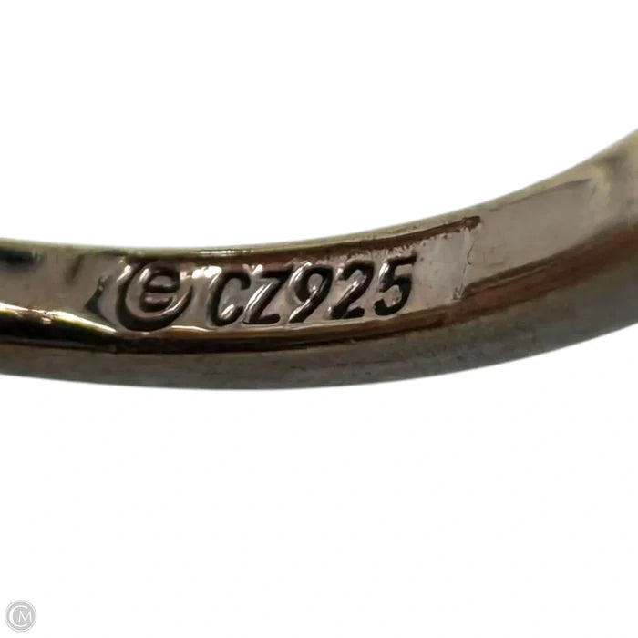 CZ Ring Sterling Silver, Size: 8
