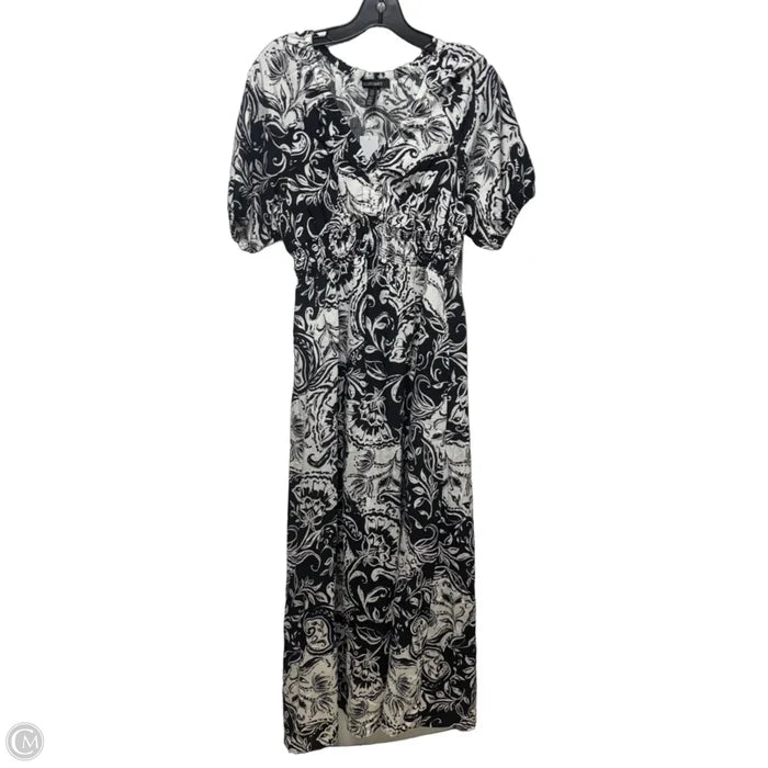 Dress Casual Maxi By Ellen Tracy In Black & White, Size: M