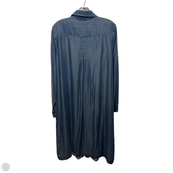Dress Casual Maxi By Soft Surroundings In Blue Denim, Size: Xl