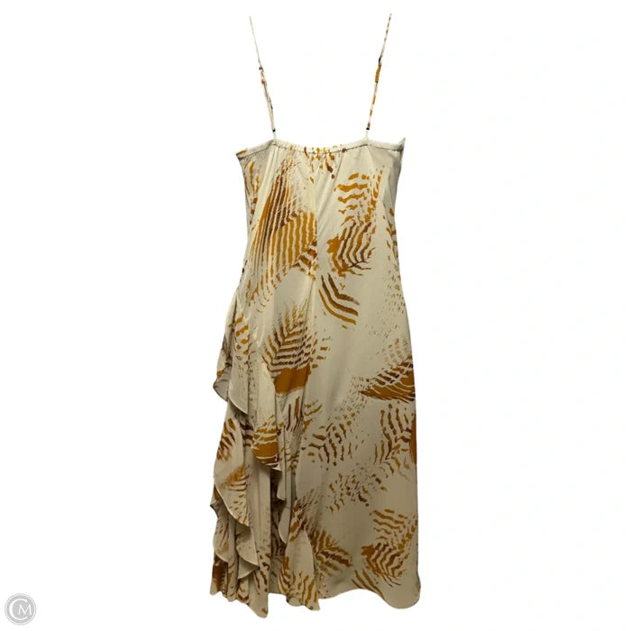 Dress Casual Midi By Banana Republic In Tan, Size: Xs