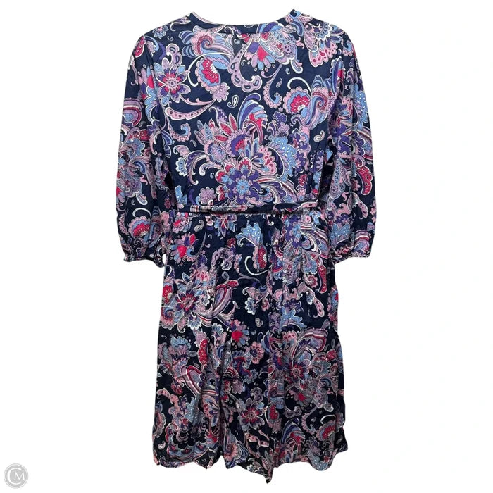 Dress Casual Midi By Talbots In Floral Print, Size: 22