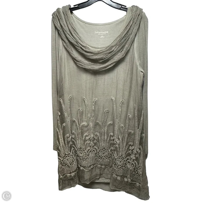 Dress Casual Short By Soft Surroundings In Taupe, Size: S