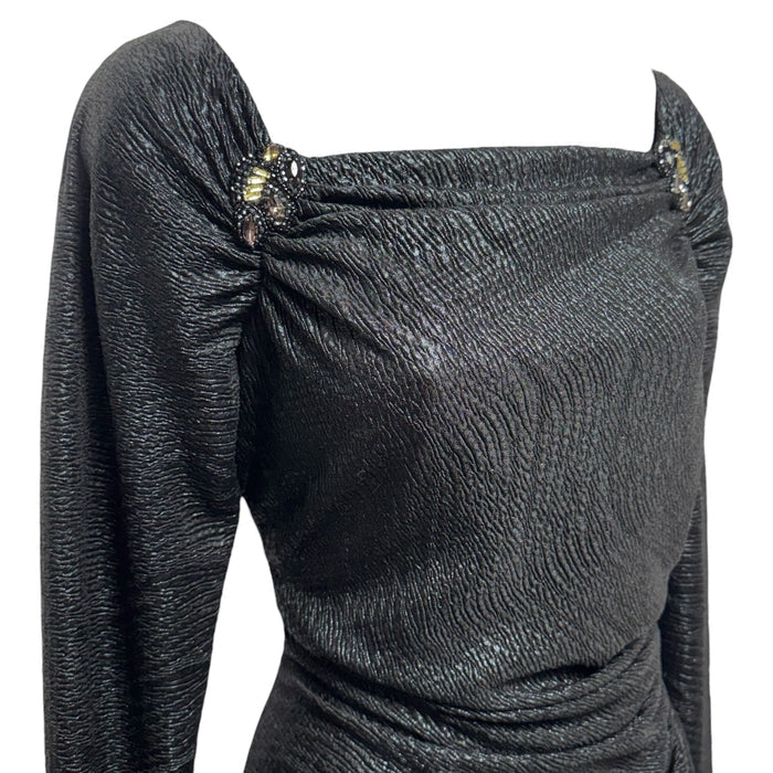 Dress Party Short By David Meister In Black, Size: 6