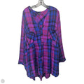 Emma Babydoll Crinkle Gauze Long Sleeve Tunic Top By Torrid In Plaid Pattern, Size: 6x