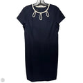 Eyelet Dress Casual Midi By Talbots In Navy, Size: 8p