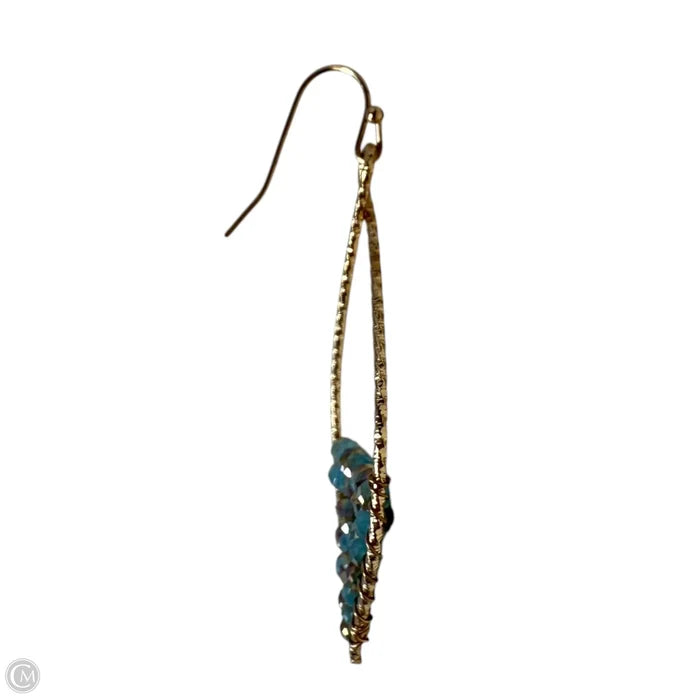 Faceted Multi Row Layered Beads Dangle Earrings