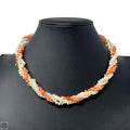 Faux Pearl Twist Collar Necklace