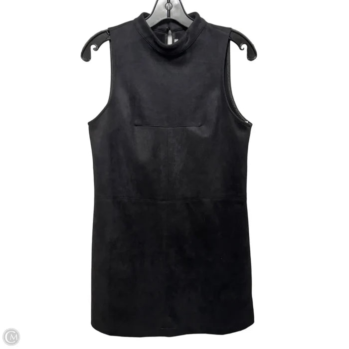 Faux Suede Sheath Dress Casual Short By Astr The Label In Black, Size: S