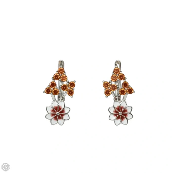 Flower Leverback Earrings