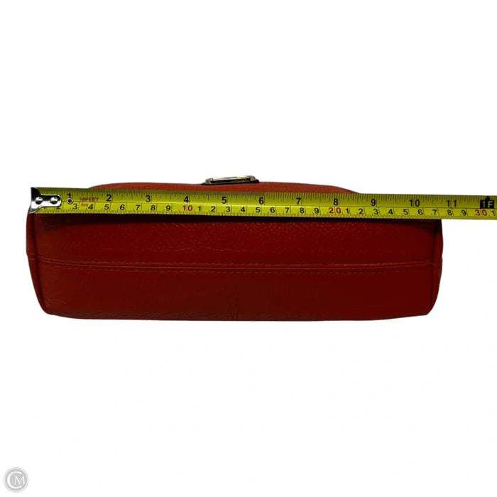 Handbag Leather By Valentina, Size: Small