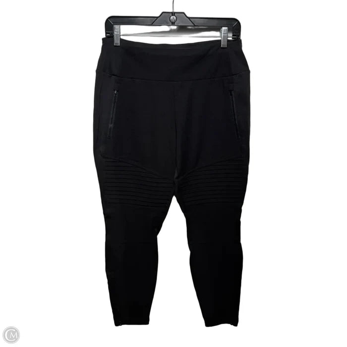 Headlands Hybrid Moto Tight Athletic Pants By Athleta In Black, Size: 14p
