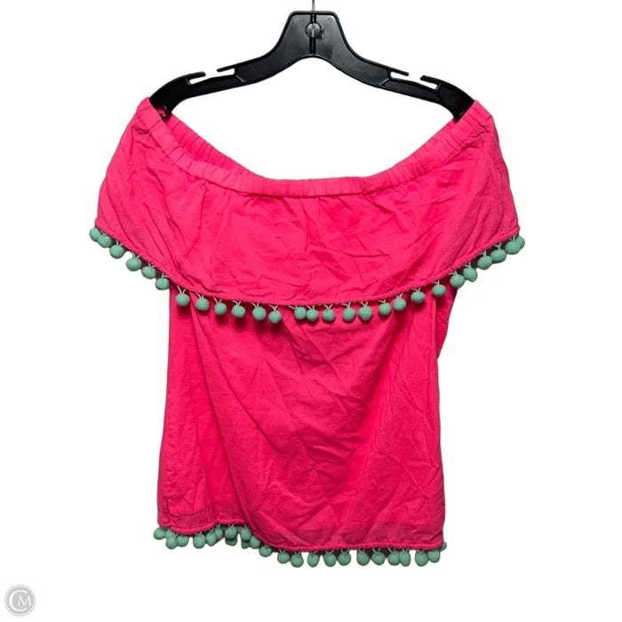 Hibiscus Top Short Sleeve By Sail To Sable In Pink, Size: M